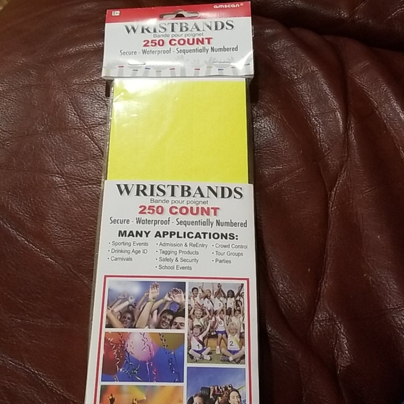 Amscan Other - New! 250 count sequentially numbered wristbands